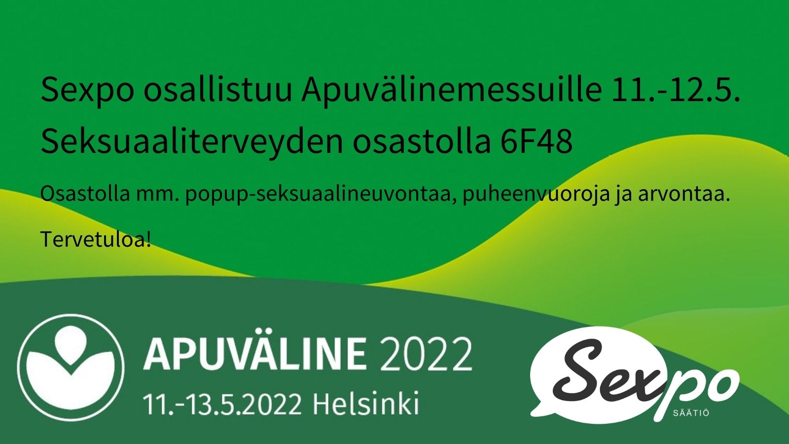 Sexpo osallistuu Apuvälinemessuille 11.-12.5.2022